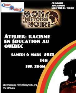 Atelier sur le racisme en éducation au Québec